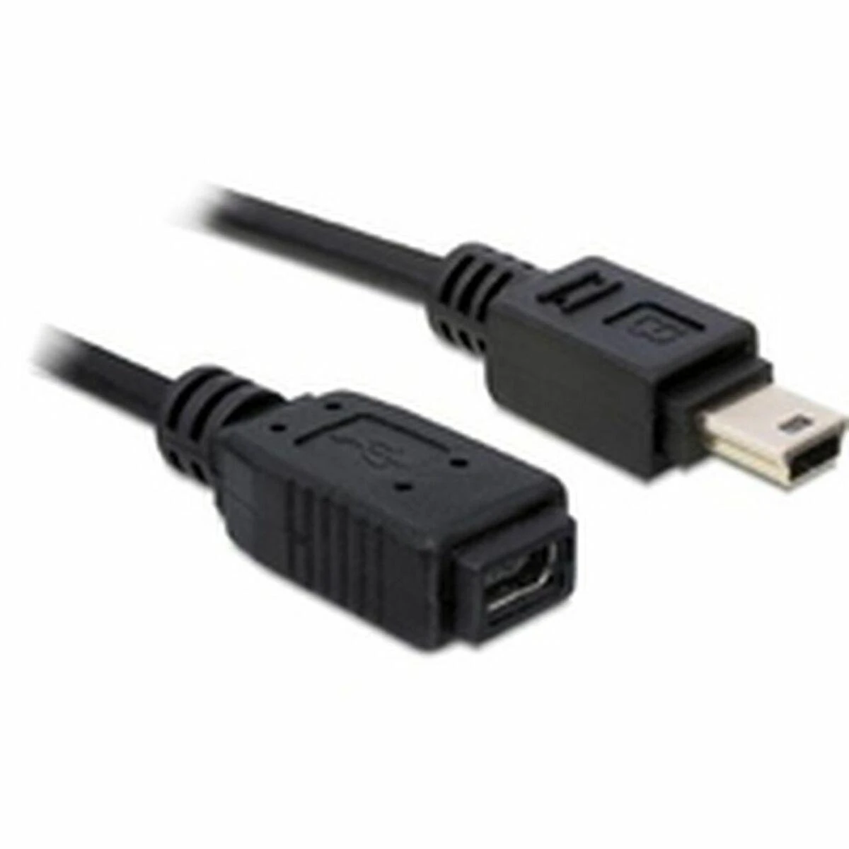 Kabelis USB Delock USB-A - miniUSB 1 m Juodas (82667)
