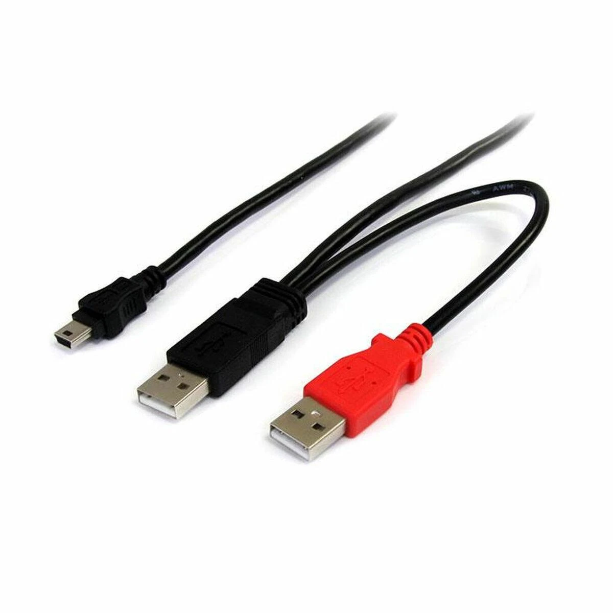 Kabelis USB StarTech 2x USB-A - 1.8 m Juodas (USB2HABMY6)