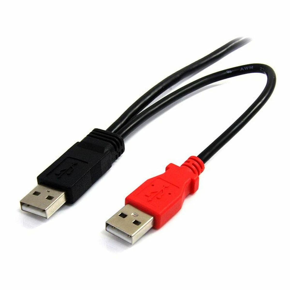 Kabelis USB StarTech 2x USB-A - 1.8 m Juodas (USB2HABMY6)