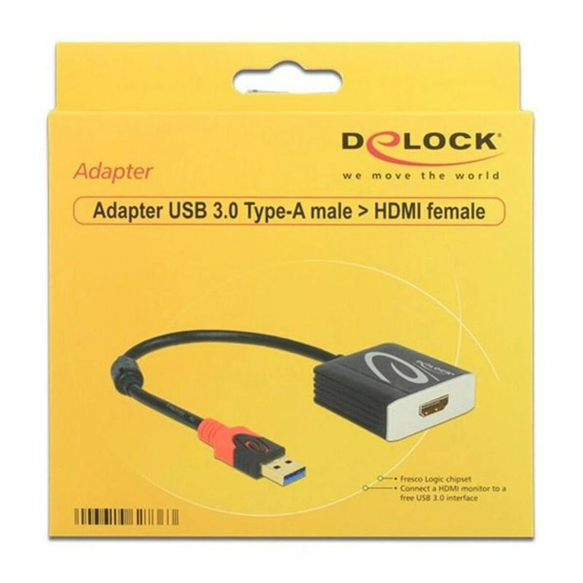 Adapteris USB Delock USB-A - HDMI Juodas (62736)