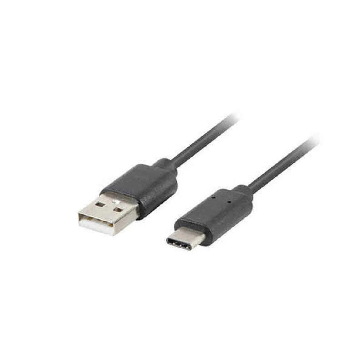 LANBERG CA-USBO-10CC-0010-BK kabelis USB 2.0 Type-C M -AM 1m juodas
