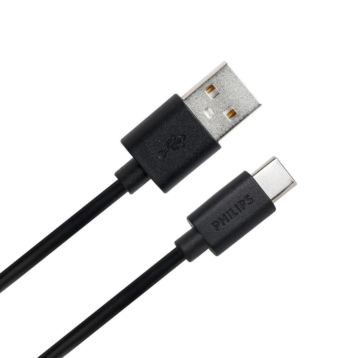 Kabelis USB Philips USB-A - USB-C 1.2 m Juodas (S7919326)