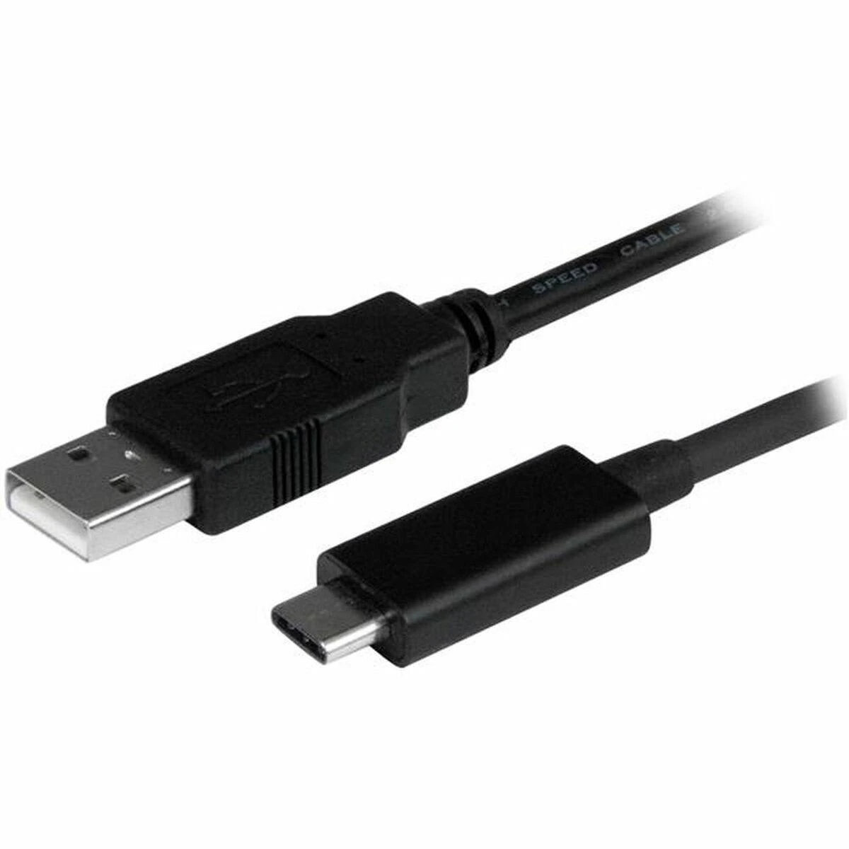 USB kabelis StarTech USB-A - USB-C 1 m Juodas (USB2AC1M)