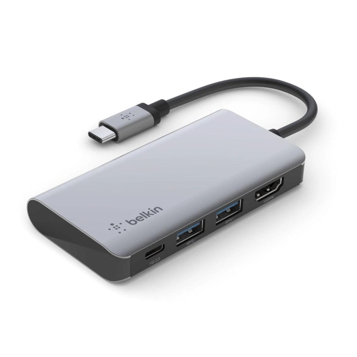 Belkin AVC006btSGY USB 3.2 Gen 1 (3.1 Gen 1) Type-C Sidabrinis