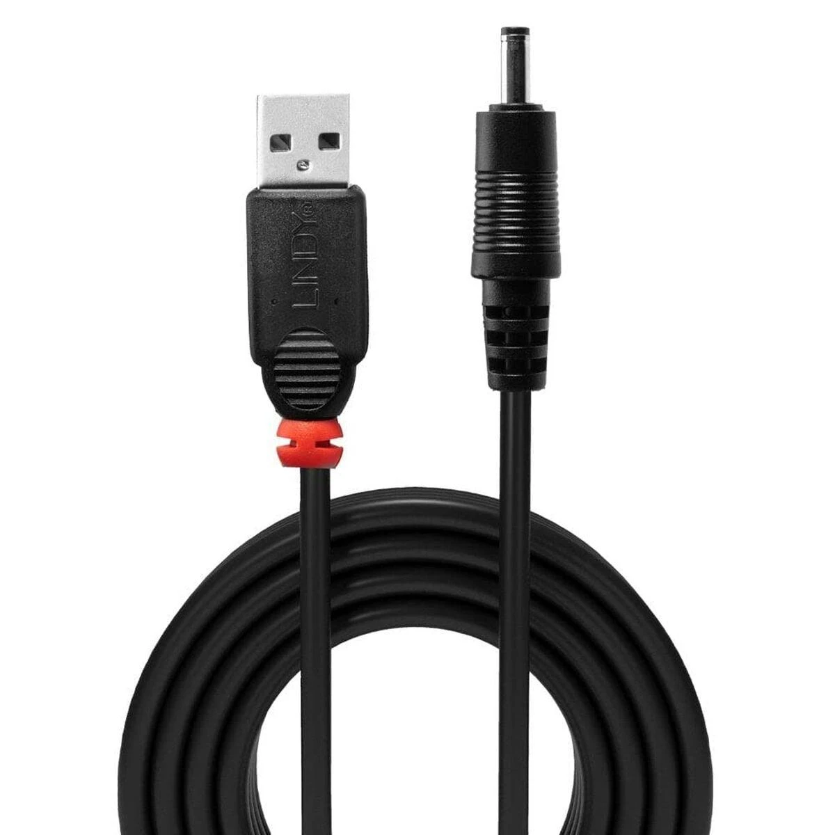 USB Kabelis - LINDY USB 2.0 Type A į 3.5mm DC Laidas, 1.5 m, Juodas