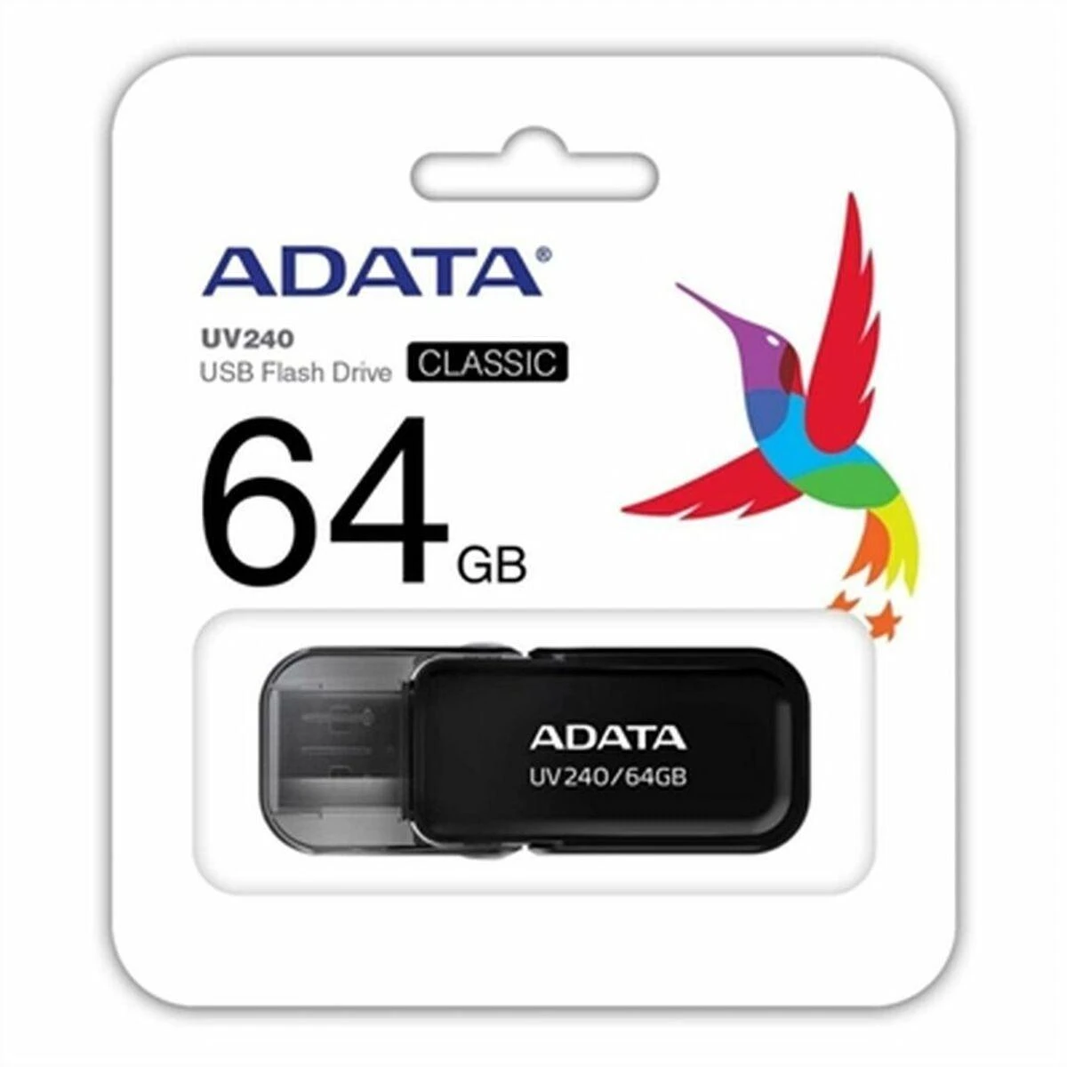 ADATA | DashDrive UV240 | 64 GB | USB Type-A | Juodas
