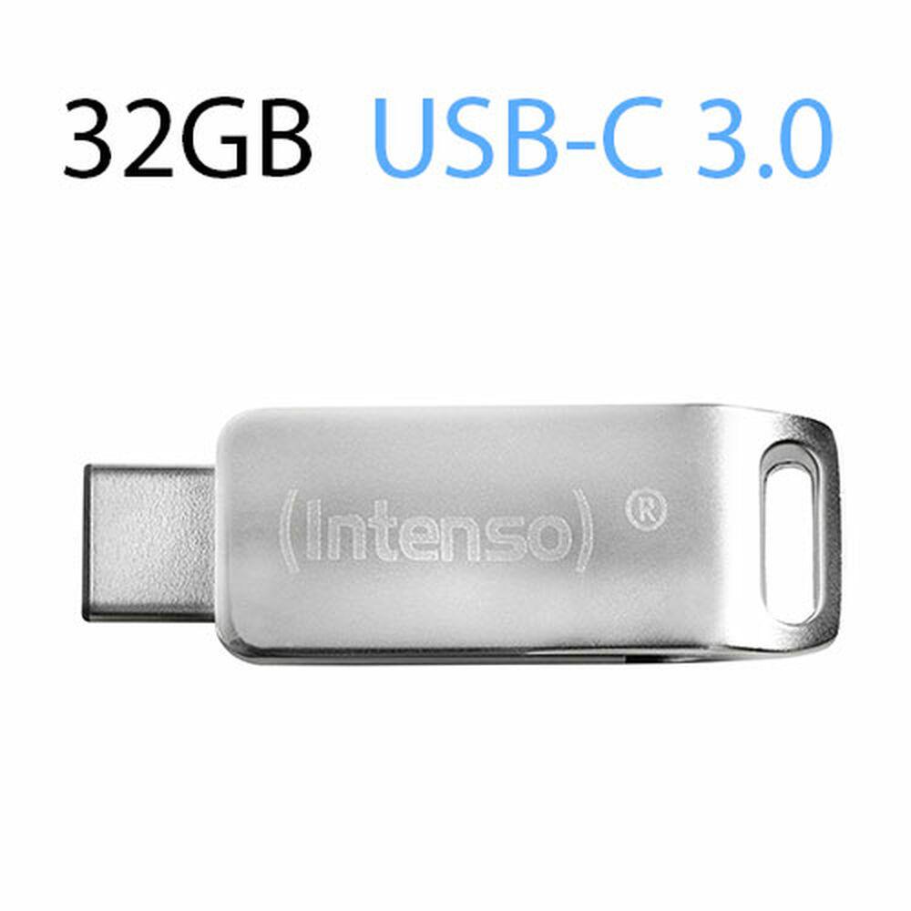 Intenso cMOBILE LINE 32GB, USB-Stick - sidabrinis, USB-A 3.2 Gen 1, USB-C 3.2 Gen 1