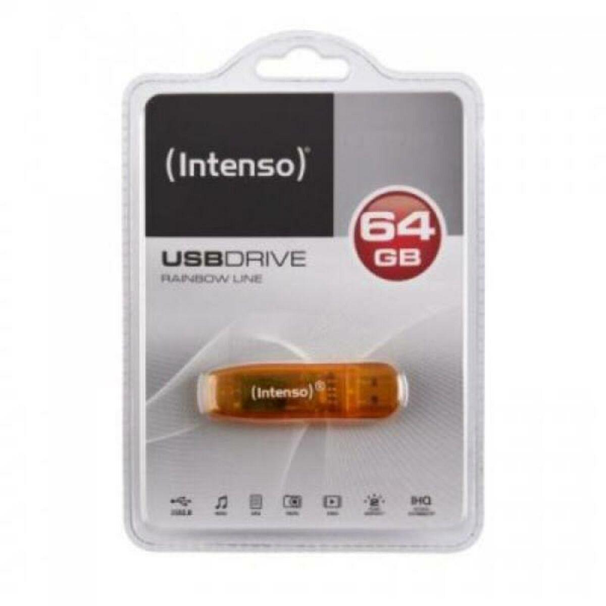 INTENSO 3502490 Intenso USB atmintinė RAINBOW LINE Oranžinė 64GB