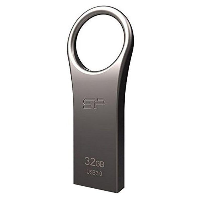 Silicon Power Jewel J80 32 GB, USB 3.0, Sidabrinis