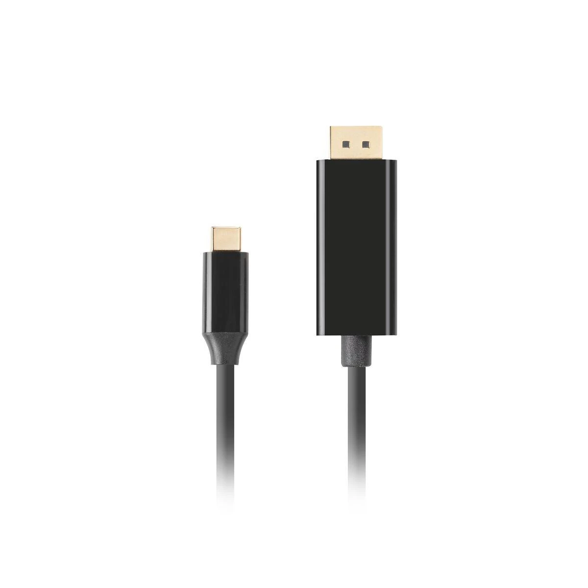 Lanberg USB-C į DisplayPort kabelis, 1,8 m 4K/60Hz, Juodas | Lanberg | USB-C į DisplayPort kabelis | CA-CMDP-10CU-0018-BK | Juodas | 1,8 m