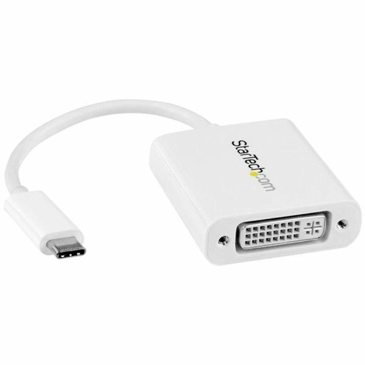 Adapteris USB StarTech USB-C – DVI Baltas (CDP2DVIW)