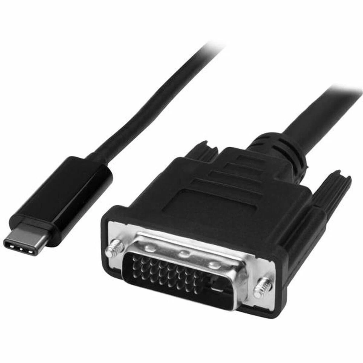 StarTech.com CDP2DVIMM1MB vaizdo kabelio adapteris 1 m C tipo USB DVI-D Juoda