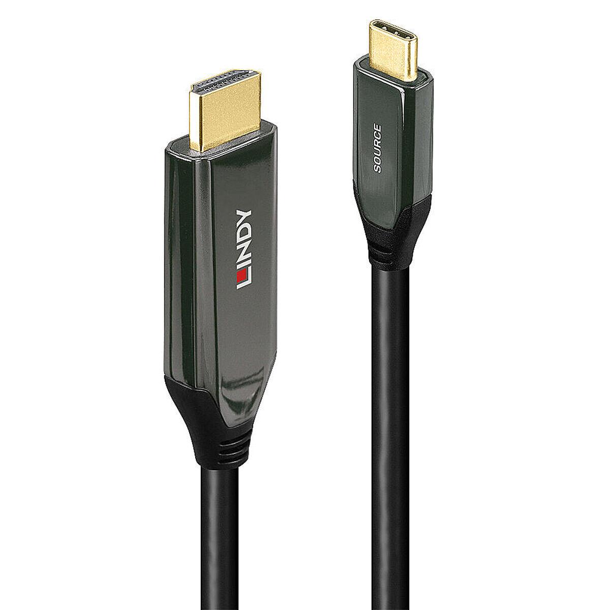 Lindy Adapteris - USB Type C į HDMI 8K60 1m Laidas 48Gbps Auksu Padengtas