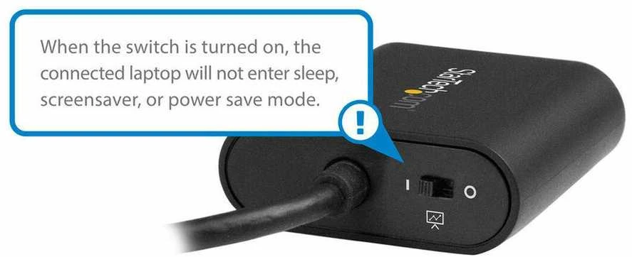 StarTech USB-C adapteris su budėjimo režimo jungikliu