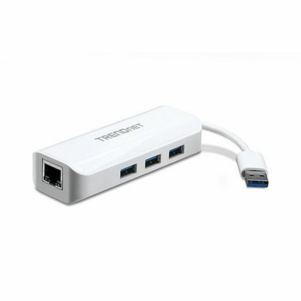 HUB USB TRENDnet 1x RJ-45 + 3x USB-A 3.0 (TU3-ETGH3)