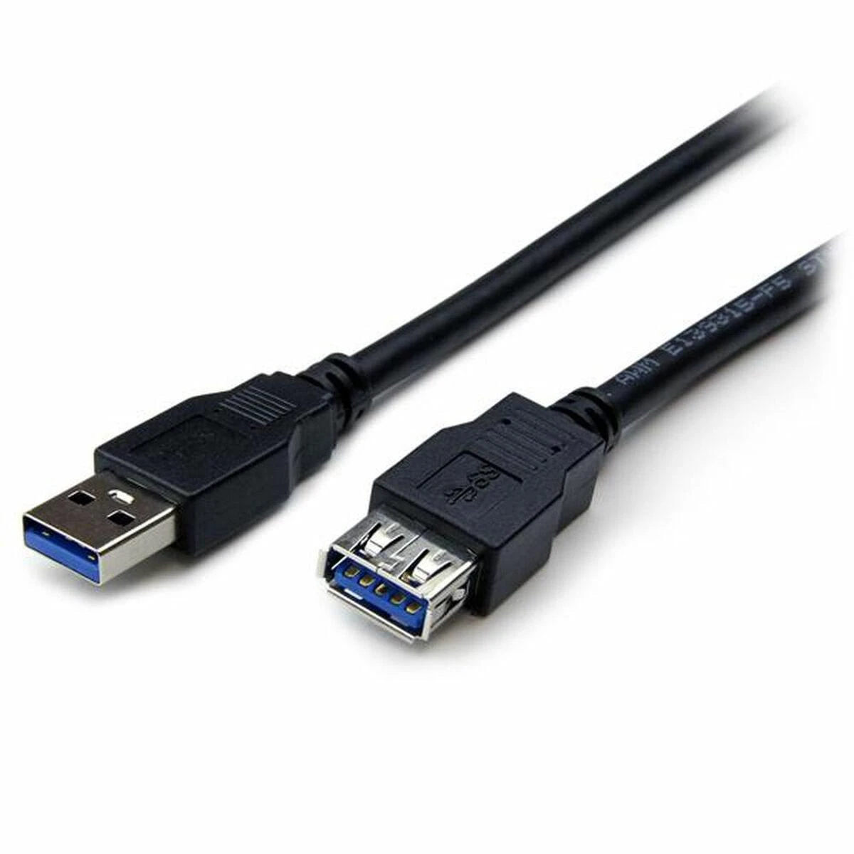 Kabelis USB StarTech USB-A - USB-A 2 m Juodas (USB3SEXT2MBK)