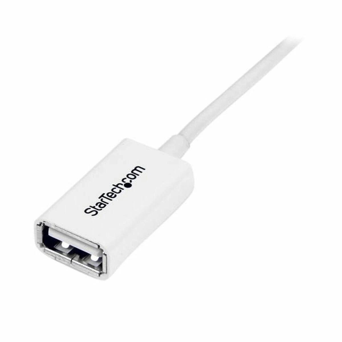 USB kabelis StarTech USB-A - USB-A 3 m Baltas (USBEXTPAA3MW)
