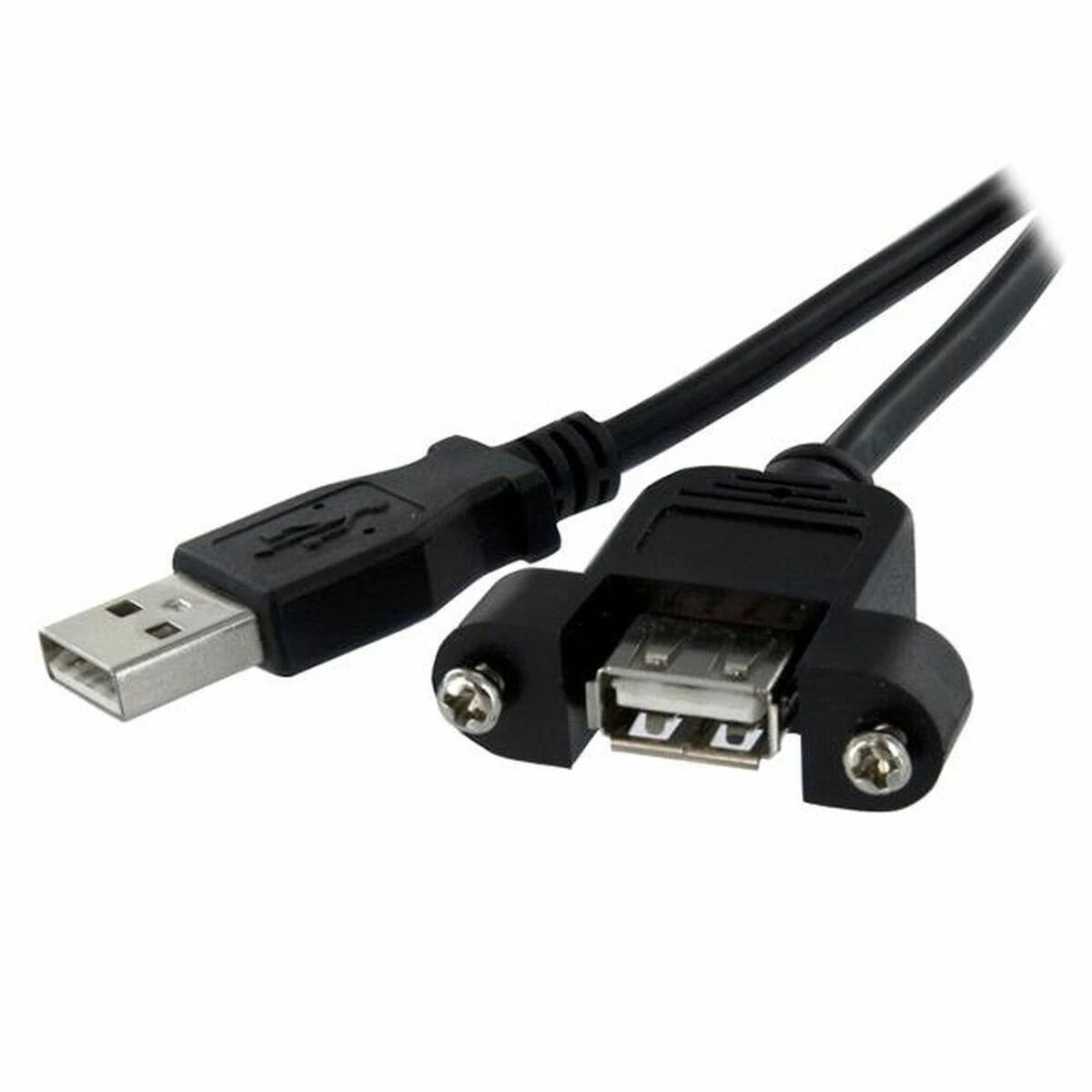 StarTech.com USBPNLAFAM1 USB kabelis 0,3 m 2,0 USB A lydmetalis