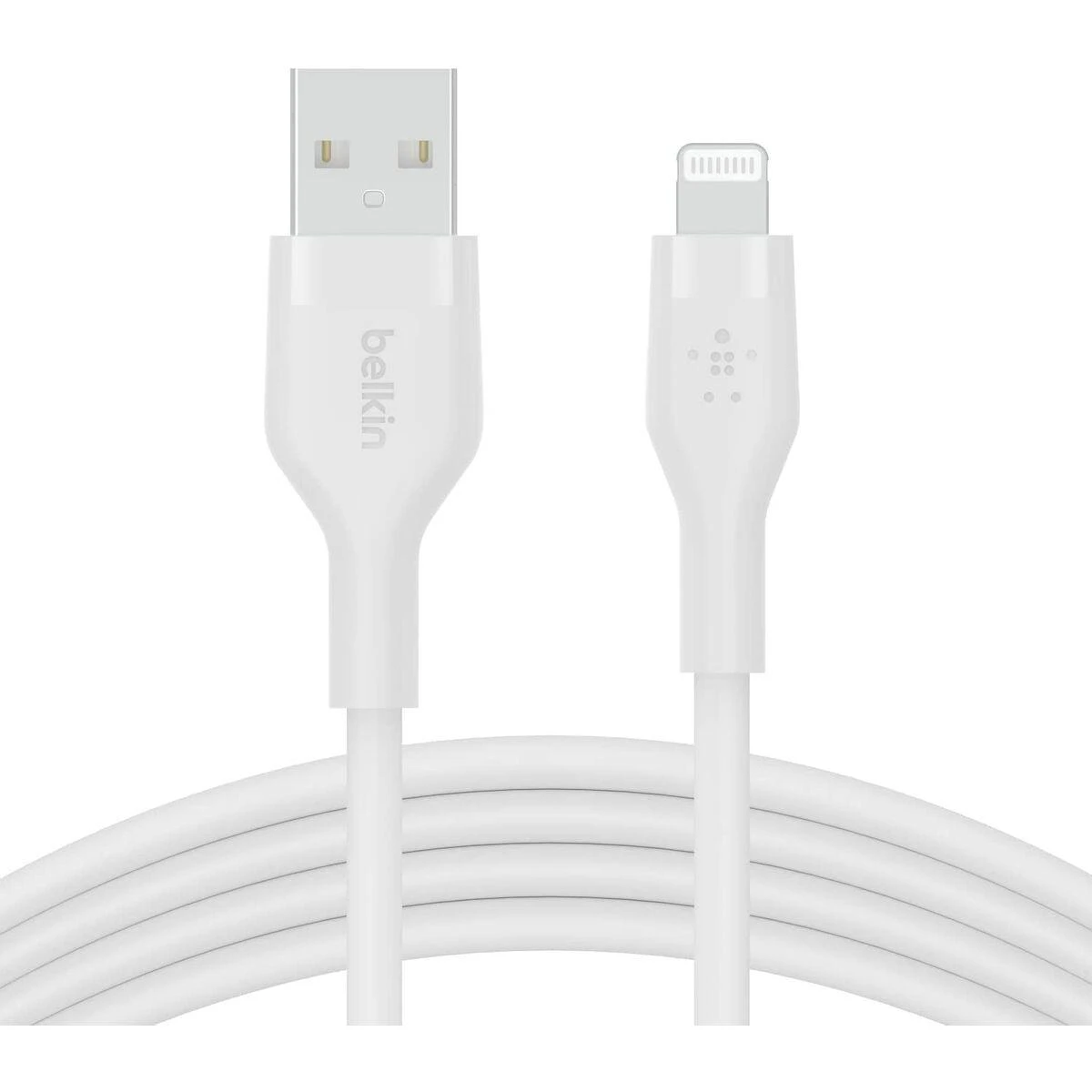 Belkin CAA008bt2MWH Boost Charge USB-A - žaibo silikonas 2,0 m balta