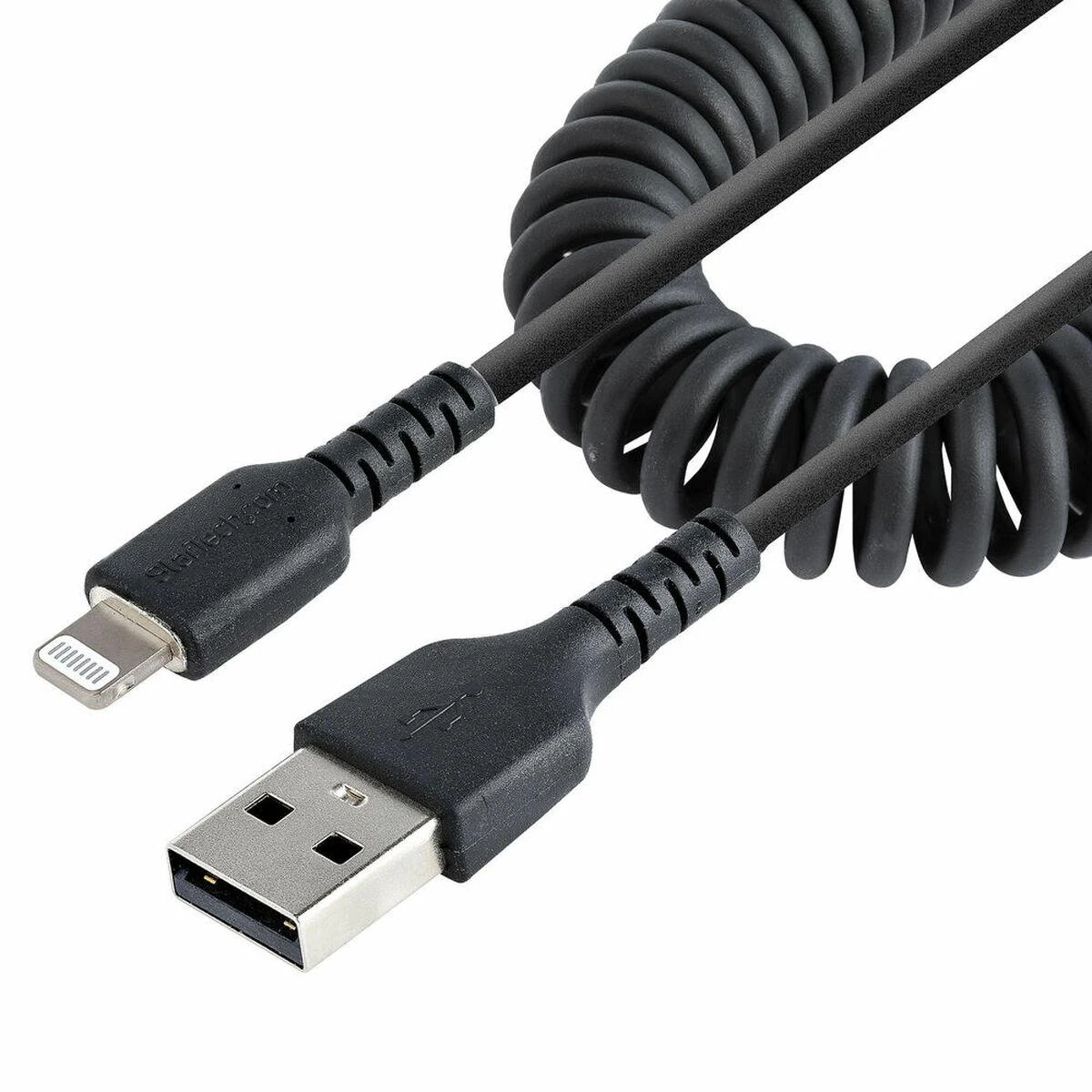 Kabelis USB StarTech USB-A - Lightning 1 m Juodas (RUSB2ALT1MBC)