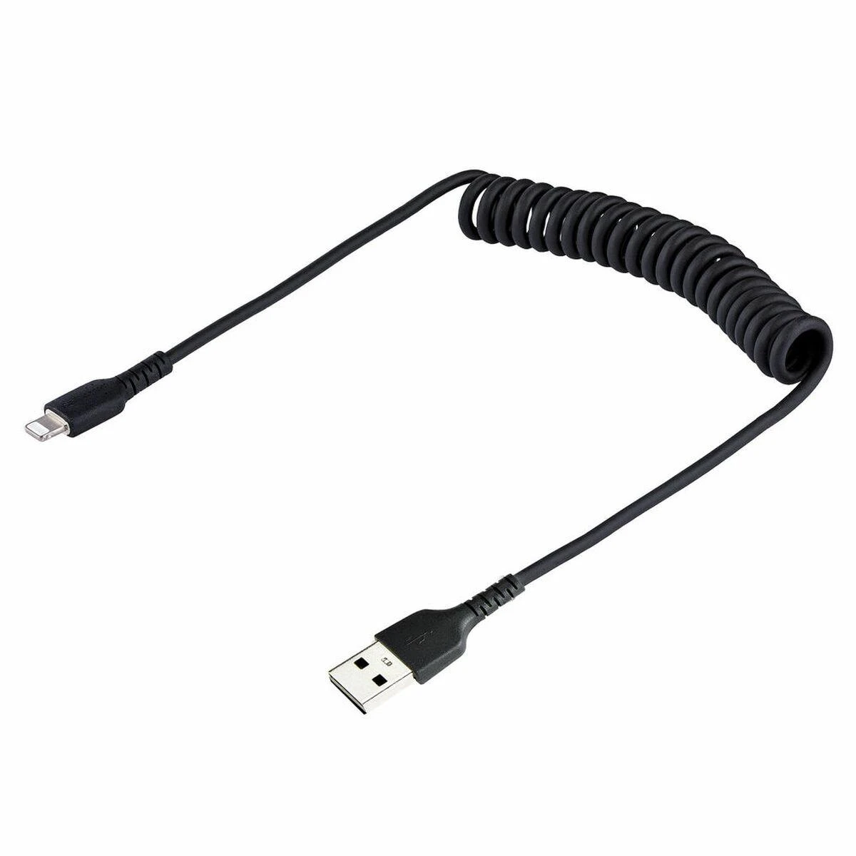 Kabelis USB StarTech USB-A - Lightning 0,5 m Juodas (RUSB2ALT50CMBC)