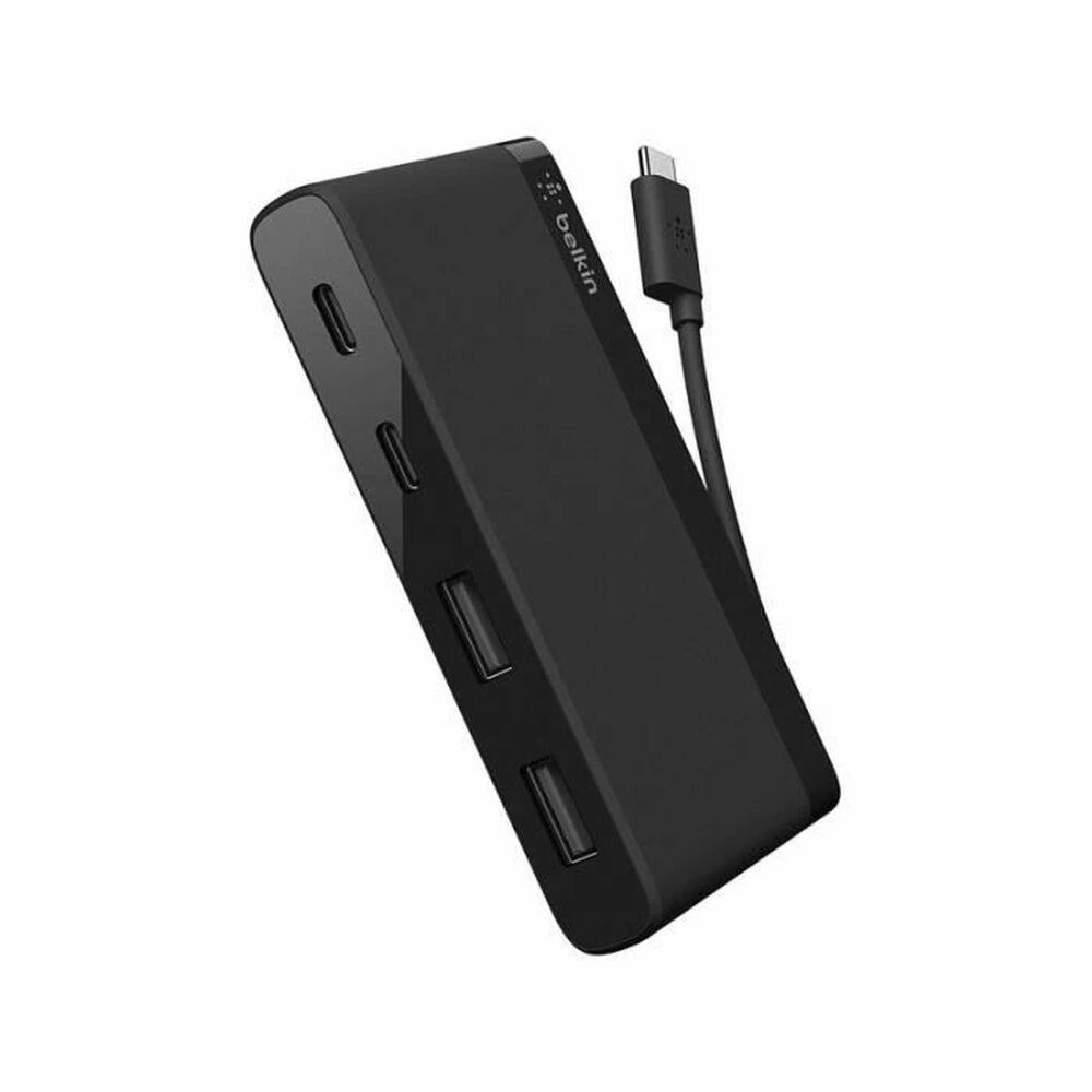 Belkin Travel Hub USB-C 4 prievadų juodas F4U090btLBK