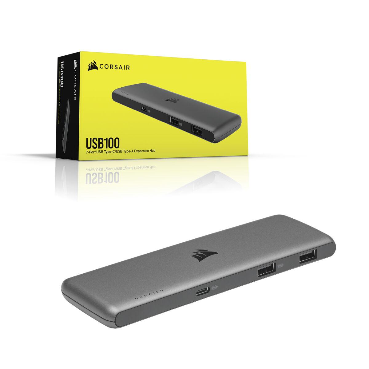 Corsair | 7 prievadų išplėtimo šakotuvas, USB-C / USB-A | USB100