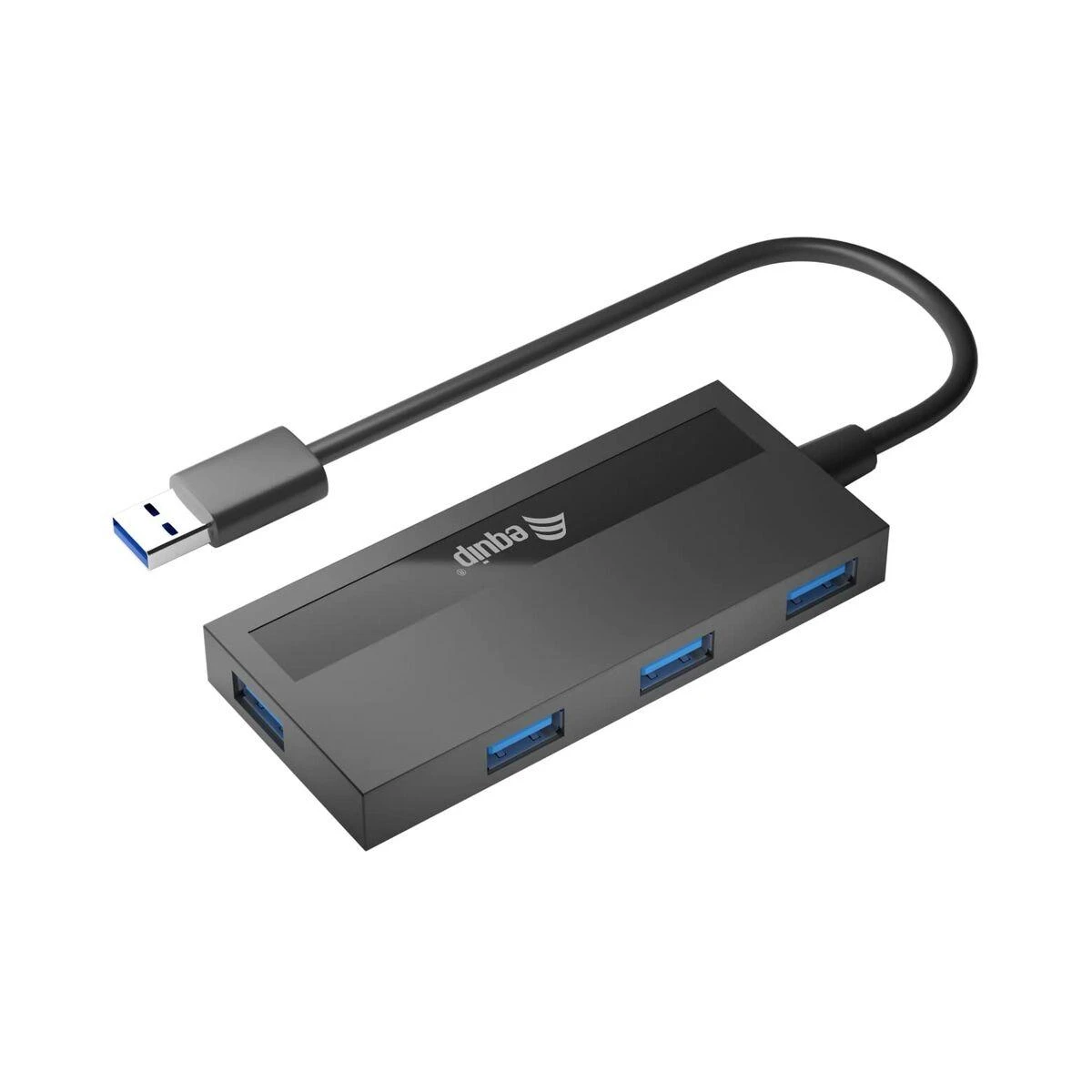 Equip Įrengti USB-Hub 4-Port 3.2 ->4x3.0 +USB-C Adp.5Gbps o.Netz.sw