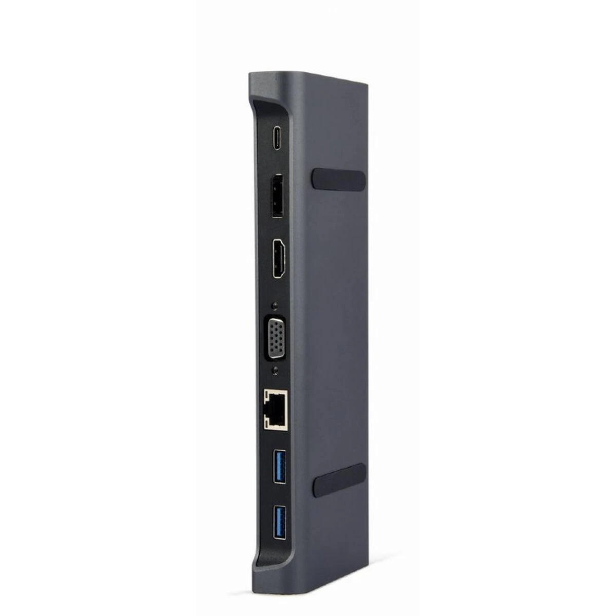 Gembird 9-in-1 adapteris: šoninis jungčių profilis