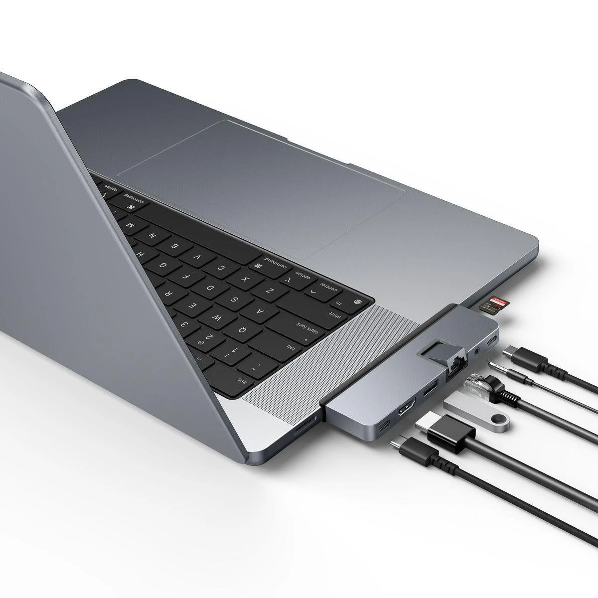 Targus Hiper | HyperDrive DUO PRO 7-in-2 USB-C šakotuvas, skirtas MacBook Air / Pro 2016-2020 | Ethernet LAN (RJ-45) jungtys 1 | HDMI jungtys kiekis 1