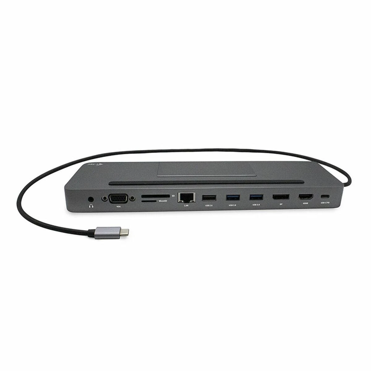 I-tec Metal C31FLATDOCKPDPRO knyginių kompiuterių dokas / jungčių replikatorius Vielinis USB 3.2 Gen 1 (3.1 Gen 1) Type-C Pilka