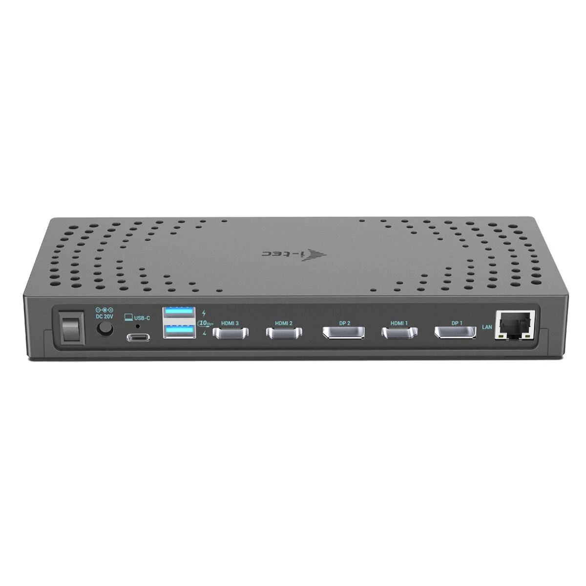 I-TEC USB 3.0 USB-C Thunderbolt 3x 4K prijungimo stotis Gen 2 + maitinimo tiekimas 100 W