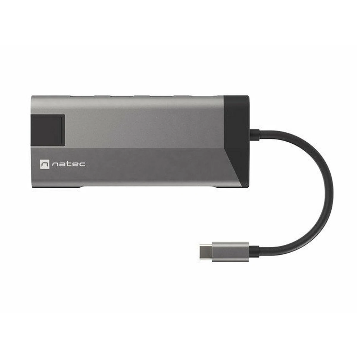 NATEC daugiaportinis „Fowler Plus“ USB-C šakotuvas, USB 3.0, 3x HDMI, 4K, USB-C, PD, RJ45, SD, Micro SD