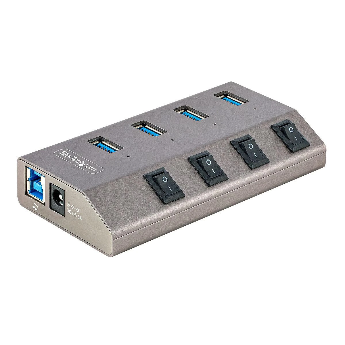StarTech 4 prievadų USB šakotuvas su jungikliais