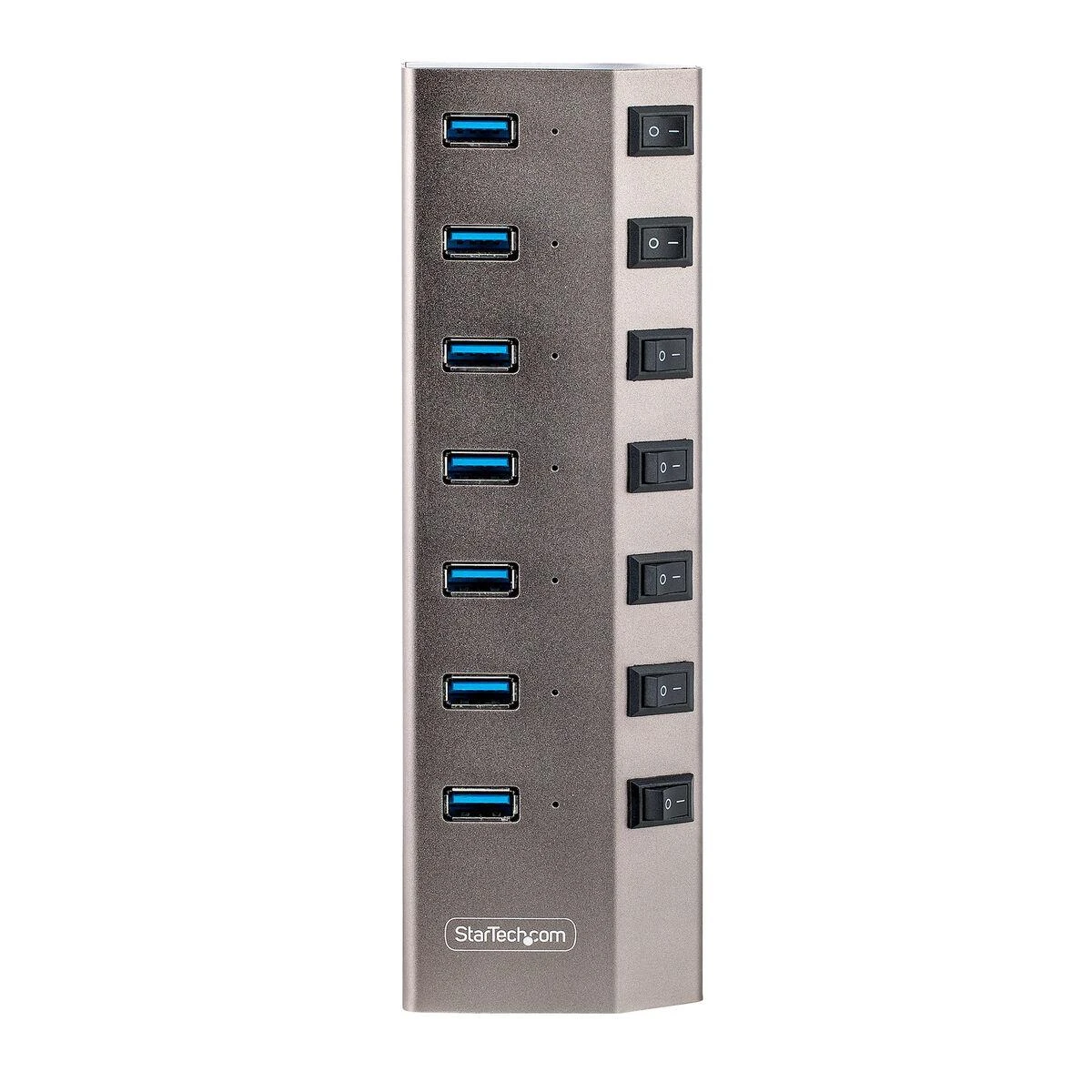 StarTech 7-ių prievadų USB šakotuvas su atskirais jungikliais