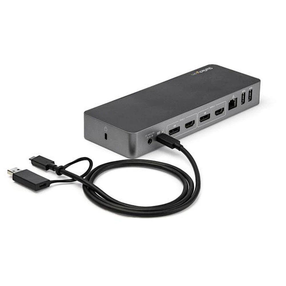 StarTech USB-C doko stotelė su jungčių skydeliu