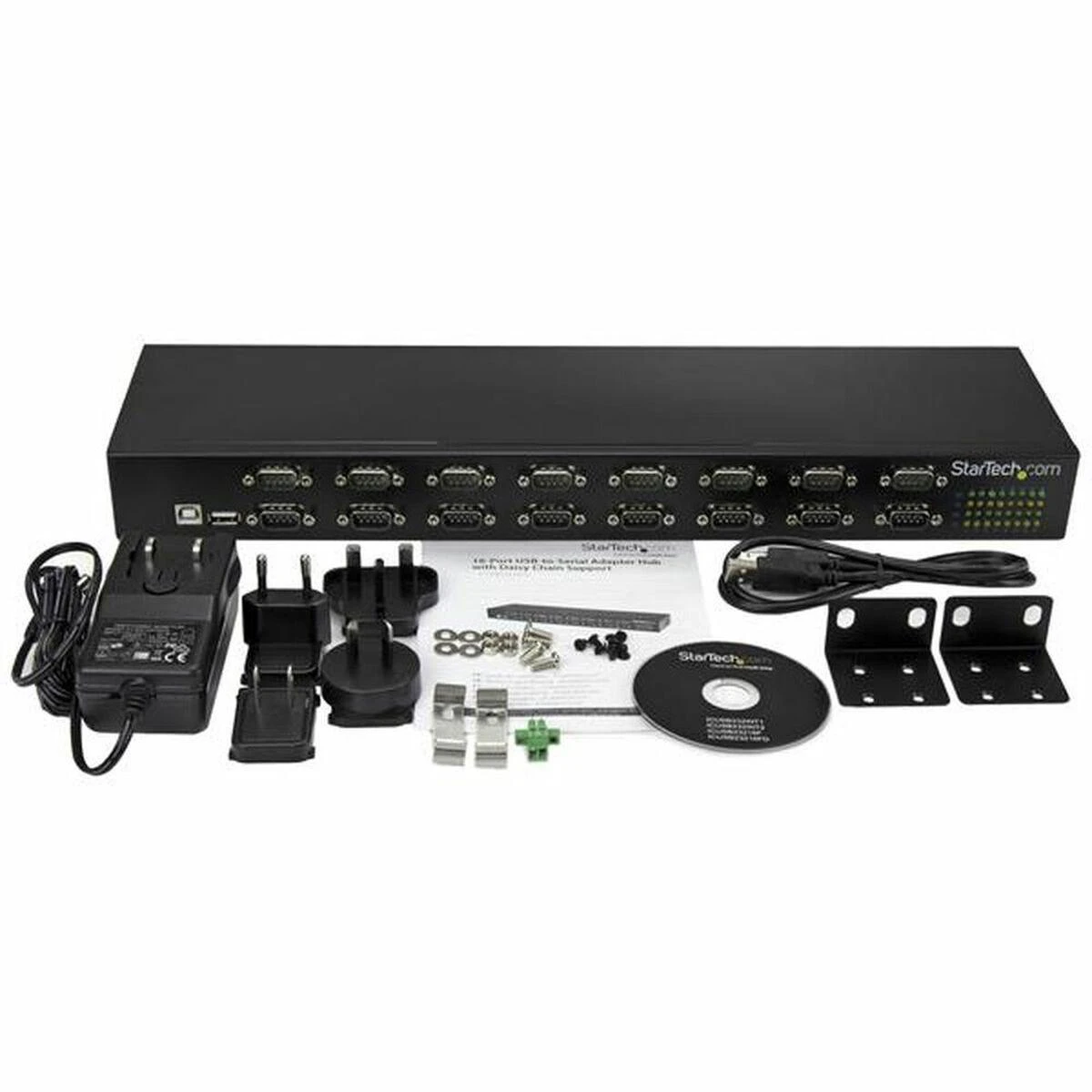 StarTech 16 prievadų USB į RS-232 adapteris su priedais