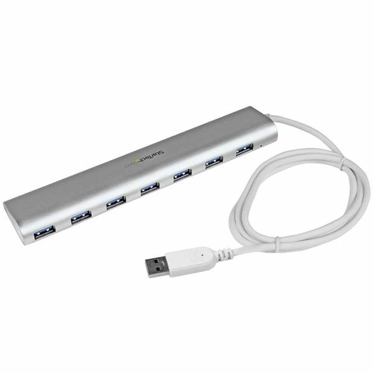 StarTech.com ST73007UA sąsajos šakotuvas USB 3.2 Gen 1 (3.1 Gen 1) Type-A 5000 Mbit/ai Sidabras, Balta