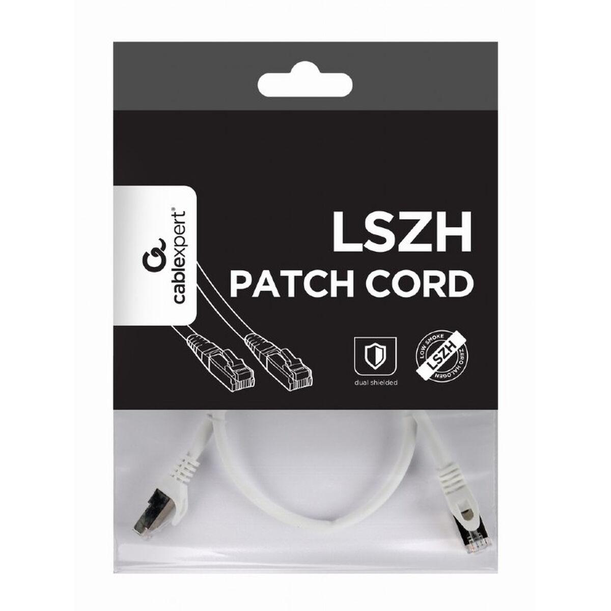 GEMBIRD PP6A-LSZHCU-W-0,5M patchcord RJ45 cat.6A SFTP LSZH 0,5m baltas