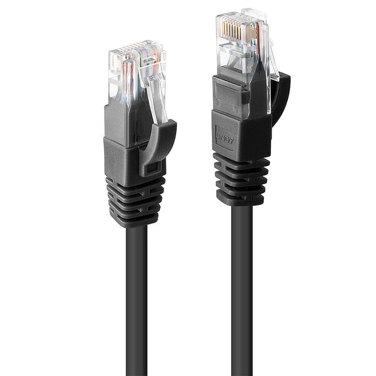 Tinklo Kabelis - LINDY Cat.6 U/UTP Tinklo Kabelis, RJ45, M/M, 250MHz, 5 m, Juodas