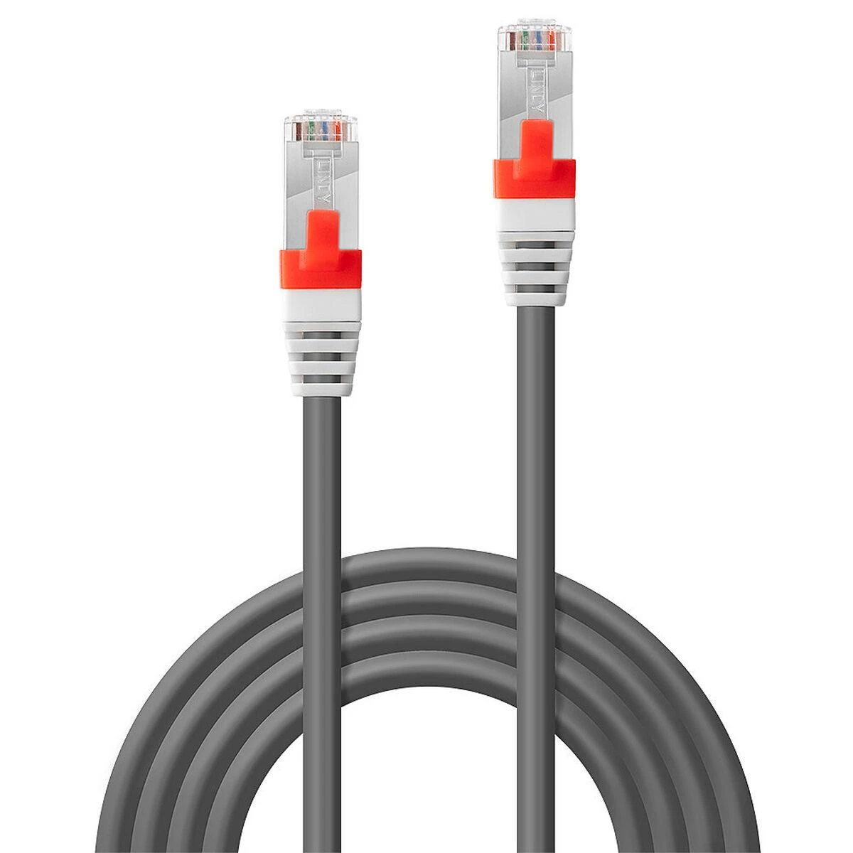 Tinklo Kabelis - LINDY Cat.6A S/FTP LSZH Tinklo Kabelis, RJ45, M/M, 500MHz, 26AWG, 1 m, Pilkas