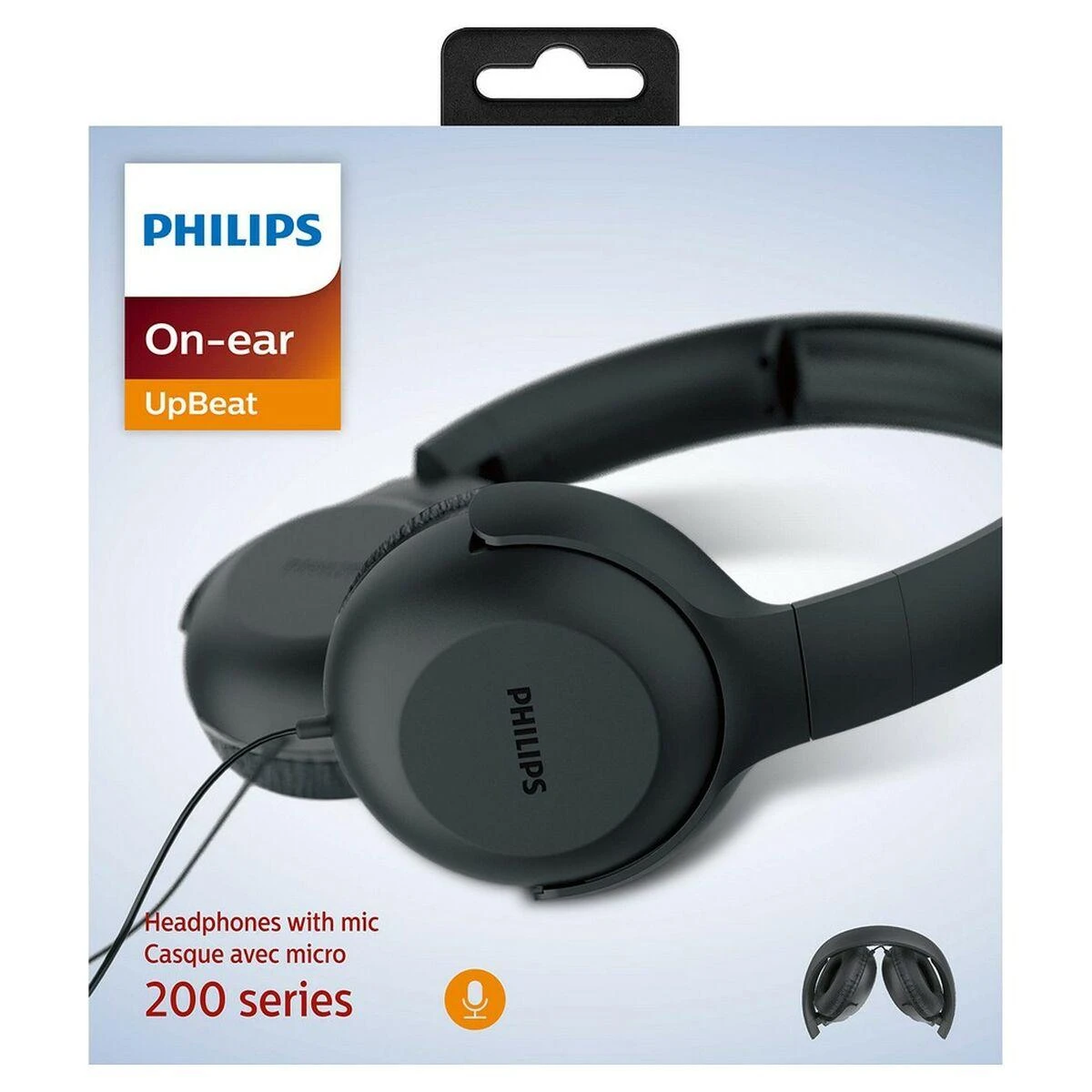 UpBeat Ausinės su mikrofonu Philips TAUH201BK/00, Juodos