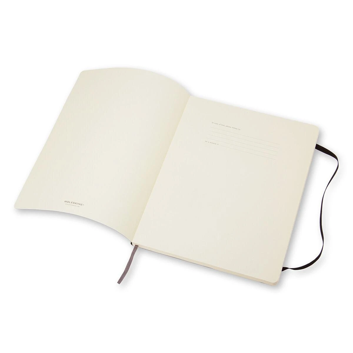 Užrašų knygutė Moleskine Classic 19x25cm, linijomis, minkštu viršeliu, juodos spalvos