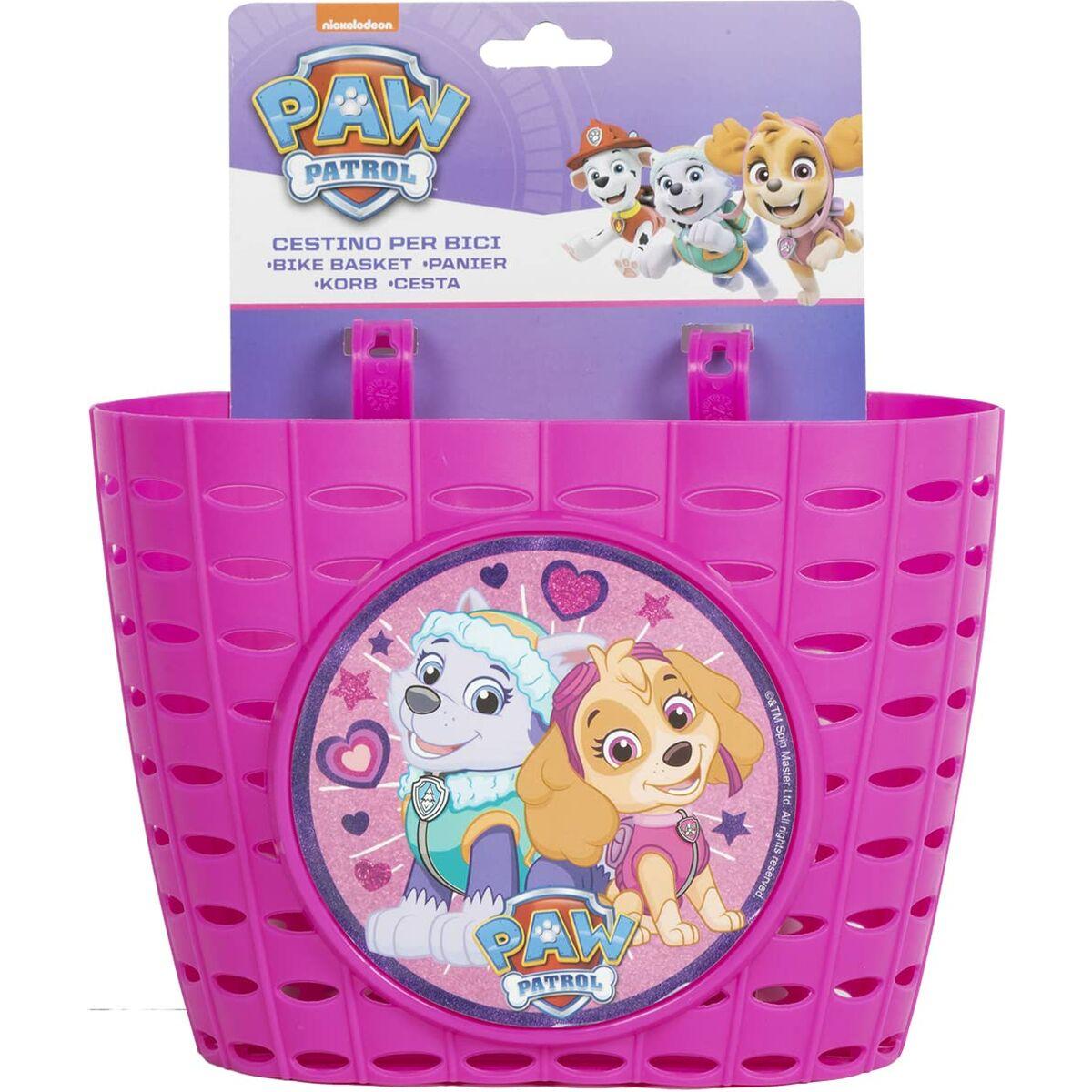 Disney Colzani Vaikiškas dviračio krepšelis Paw Patrol rožinės spalvos