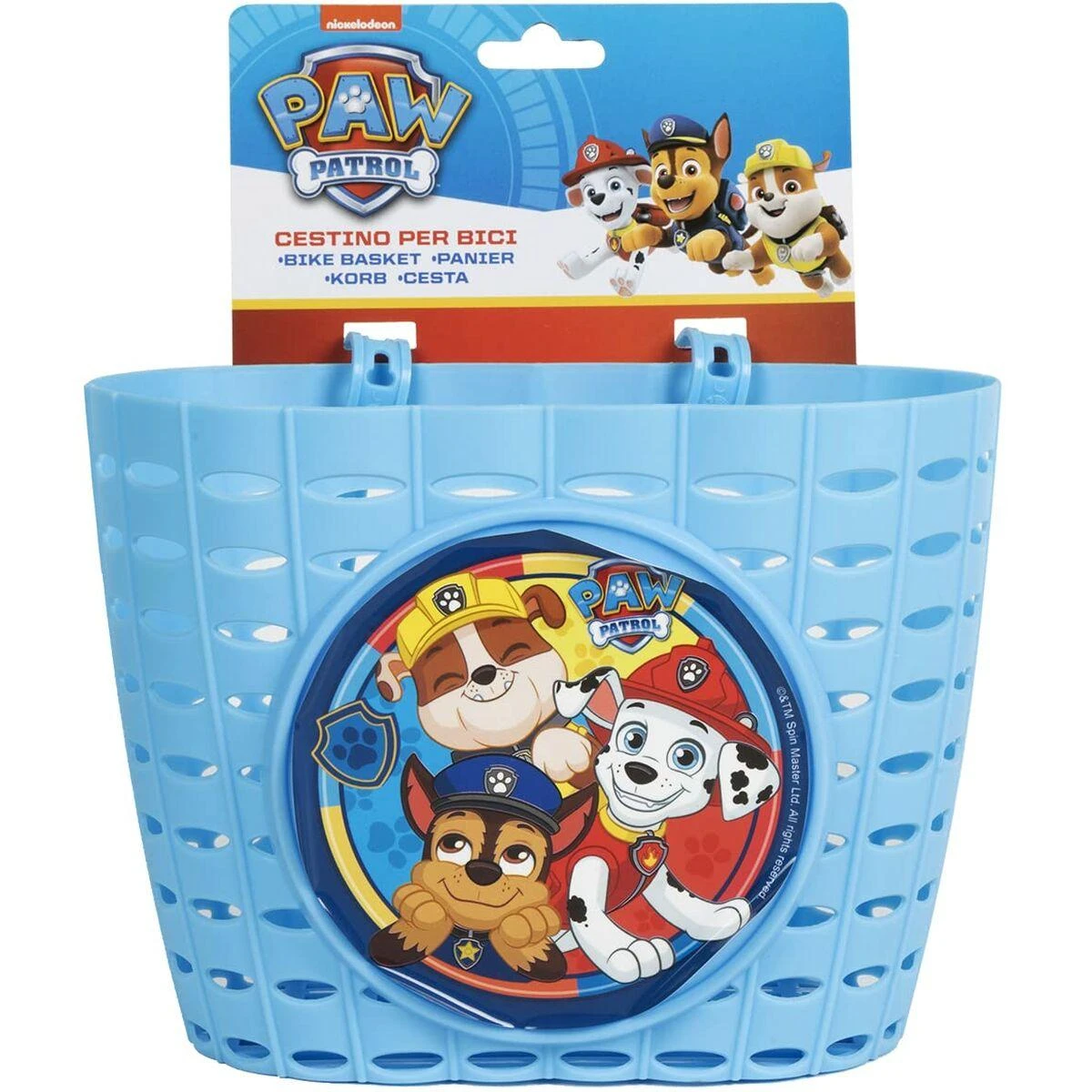 Colzani Vaikiškas mėlynas dviračio krepšelis Paw Patrol