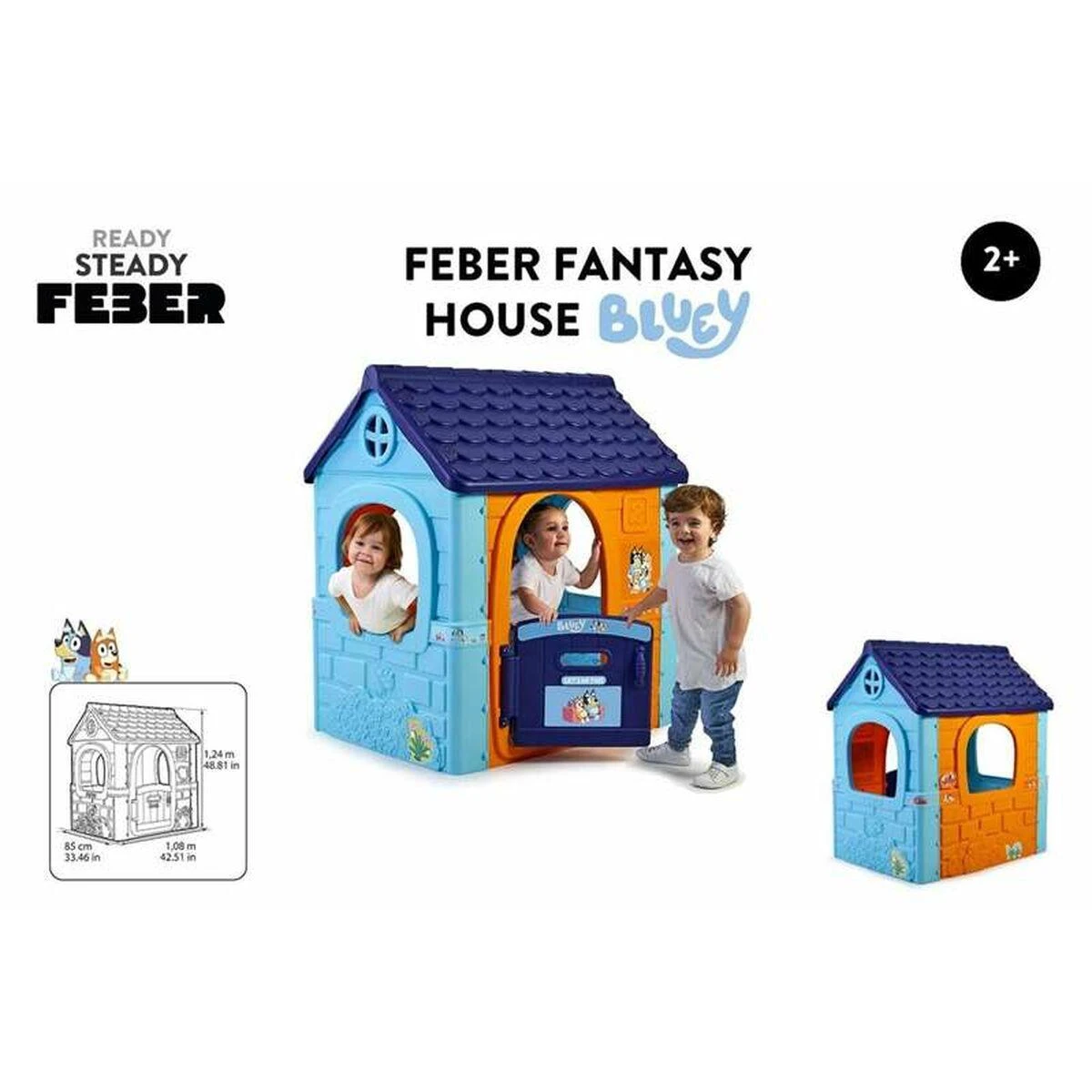 Vaikiškas sodo namelis FEBER BLUEY su pašto dėžute