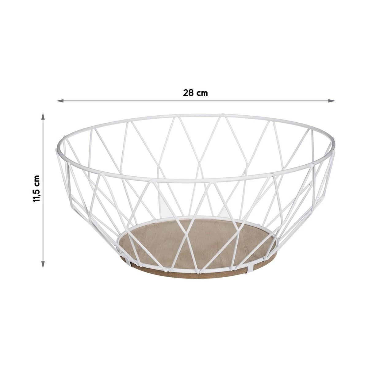 Secret De Gourmet Vaisių krepšelis, metalinis, Ø 28 cm
