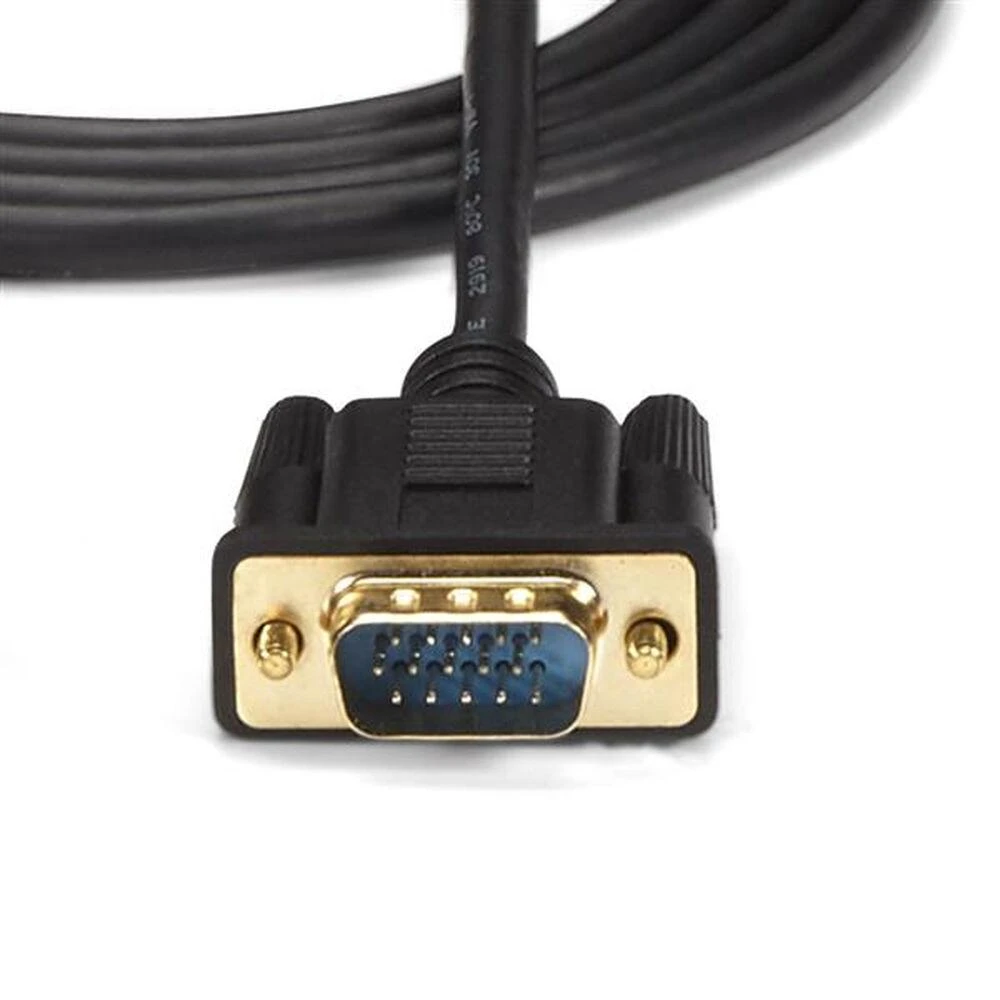 Kabelis StarTech HDMI - D-Sub (VGA) + micro USB 2m juoda (HD2VGAMM6)