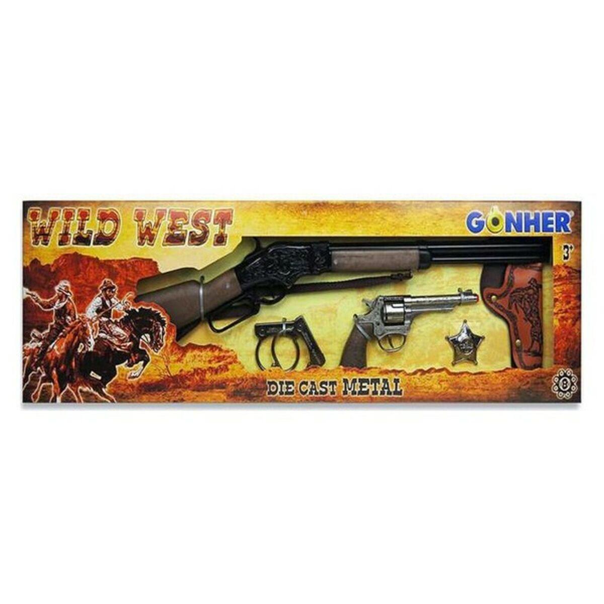 Pulio Gonher Guns GONHER rinkinys kaubojaus ginklų WILD-WEST, 498/0