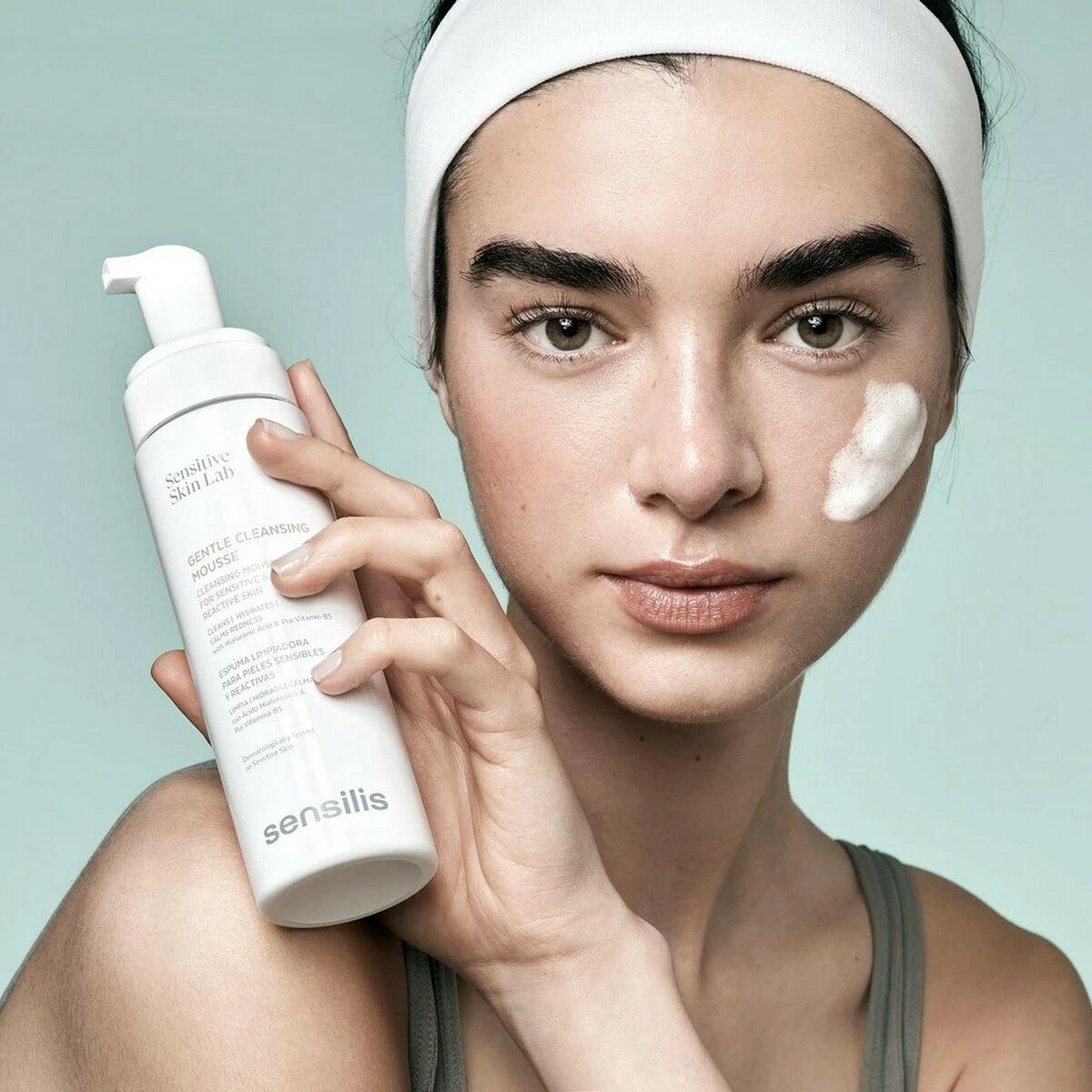 Sensilis Sensitive and Reactive Skin Cleansing Mousse valomosios veido putos jautriai odai, 200 ml